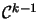 $ \mathcal{C}^{k-1}$
