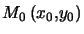 $ M_{0}\left( x_{0},y_{0}\right) $