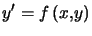 $\displaystyle y^{\prime}=f\left( x,y\right)$