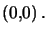 $ \left( 0,0\right) .$