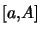 $ \left[ a,A\right] $