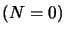 $ \left( N=0\right) $