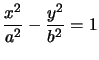 $ \dfrac{x^{2}}{a^{2}}-\dfrac {y^{2}}{b^{2}}=1$