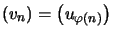 $ \left( v_{n}\right) =\left( u_{\varphi\left( n\right) }\right) $