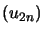 $ \left( u_{2n}\right) $
