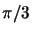 $ \pi /3$