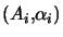 $ \left( A_{i},\alpha_{i}\right) $