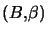$ \left( B,\beta\right) $