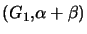 $ \left( G_{1},\alpha+\beta\right) $